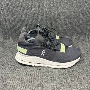 On Cloud CloudNova Black Mint Green Athletic Running Shoes Women’s Size 8 US